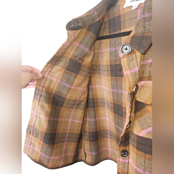 BB Dakota Steve Madden Plaid Shacket, Size Large, EUC - Picture 6 of 10
